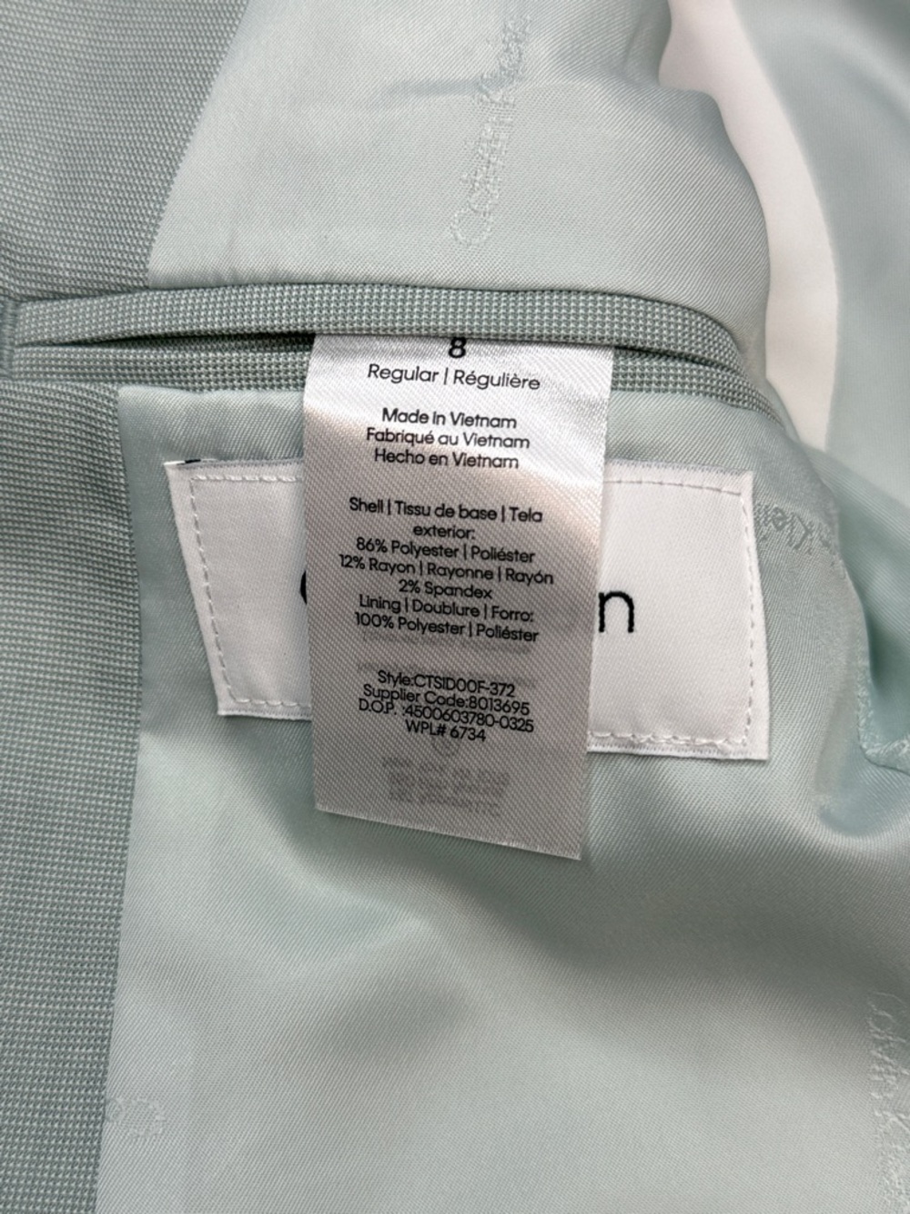 Calvin Klein Boys' Slim-Fit Stretch Suit Jacket -Dark Sage - Picture 3 of 13
